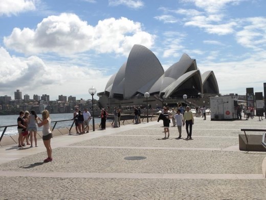 Our first view of the Opera House. Anna is officially IN LOVE with this building. It is more beautiful in person. Photos will never do it justice.