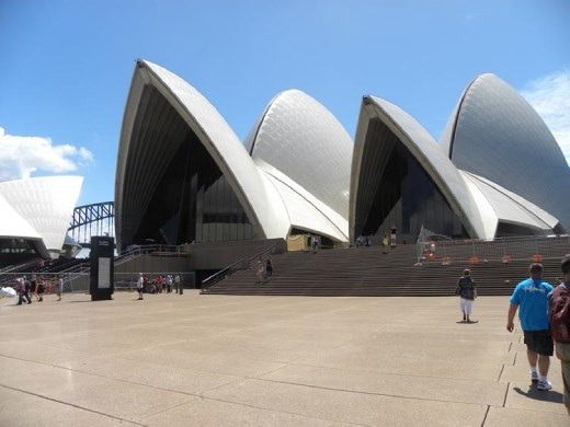 This is a view from the back of the Opera House. The second surprise was that there are two separate buildings. Also something we never saw from photos...