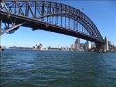 Our weeklong transportation tickets (MyMulti2) gave us the option to travel Sydney by train, bus and water taxi. We took the water taxi every chance we could! How else do you get such a great view of the Harbour Bridge? And then...: by taylortreks, Views[174]