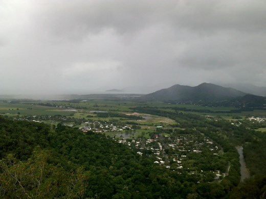 We're still far up the hill. You can see the Barron River in the lower right corner.