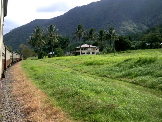 Now we're on the flat, ready to pull into Freshwater Station.