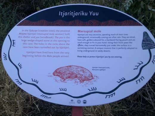 There were numerous interpretive signs along the walk.