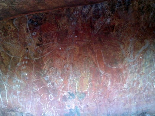 Like many older cultures, the aborigines had no written language, just pictographs.