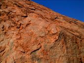 From even a short distance, Uluru's surface looks smooth. But when you get close, you see how rough it is. It's been scoured by winds for eons.: by taylortreks, Views[217]