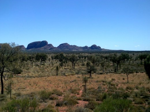 The west side of Kata Tjuta. It changes constantly as you move around it.