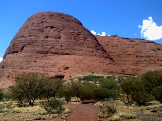 The formations were similar to Uluru in texture, if not in size.