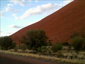 As the sun fades, the rock becomes a deeper red. We look forward to returning to Uluru.: by taylortreks, Views[308]