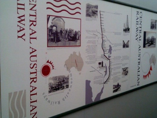 Large wall displays gave more info on routes of interest in South Australia.