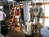 Our friend Stan told us there is about 5 km of rope for the rigging on this ship. Holy crap!: by taylortreks, Views[143]