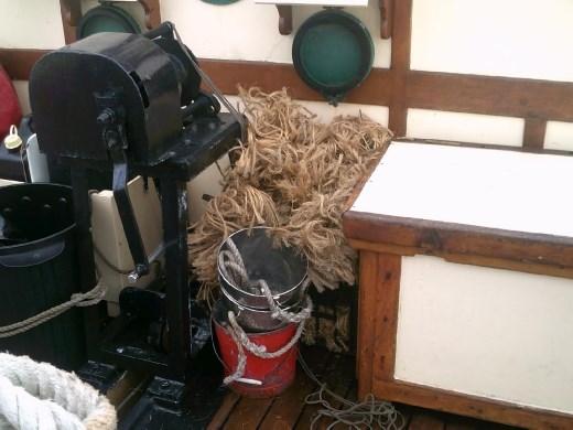 Once rope was frayed it was repurposed as 