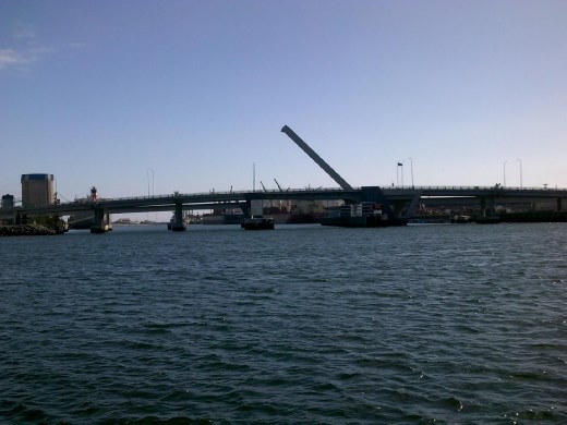 The first bridge is going up!