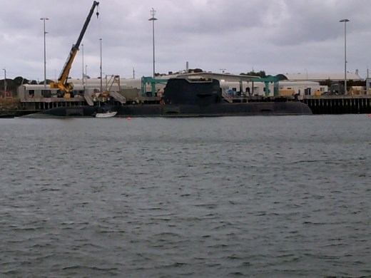 They do all the submarine building and maintenance here.