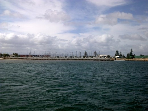 Stan's house is behind the Port Adelaide Yacht Club. What a tough life!