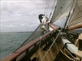 Stan ventures waaaaay out to the front of the bow to attach a camera.: by taylortreks, Views[326]