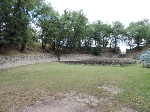 The arena is still being used today for local summertime performances.