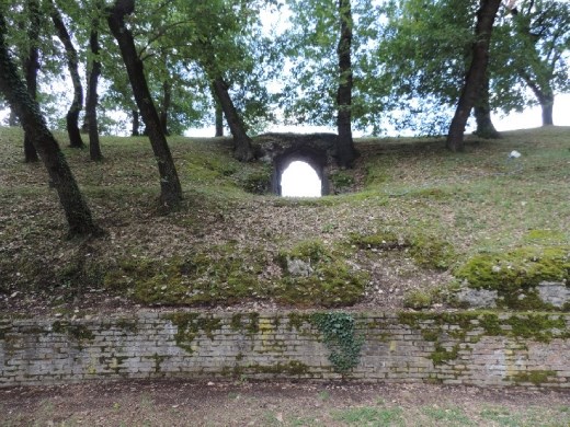 Spectators entered through the vaulted entrances called vomitoria.