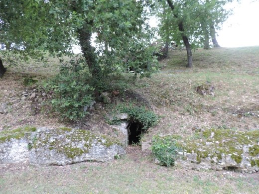 Where there's an inlet, there's an outlet. This is where the water emptied out to the river below.