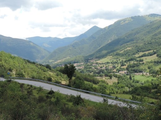 A grand view back towards Fiastra, Colle and several of the mountain villages.