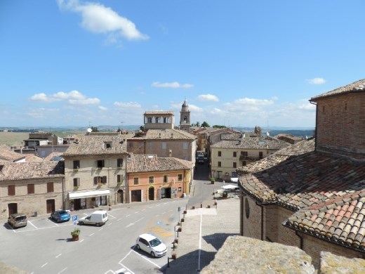 Walking on top of the inside walls afforded sweeping views of the 