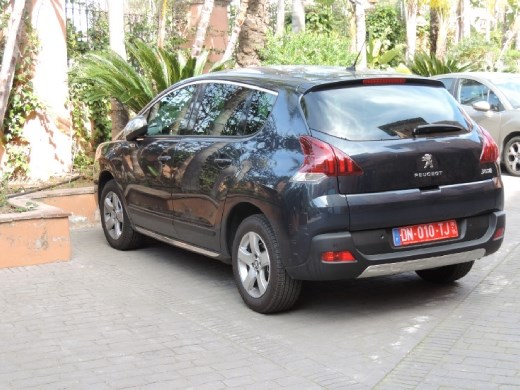 Our trusty Peugeot. We rented it brand new from Peugeot. France has high taxes on new cars, so the French automakers rent new cars to tourists, then sells them as a used car when they're returned. Win-Win!