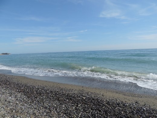 As usual, we can stare at the waves forever. The beach is more rocky than sandy, so not the easiest to wander along. Your legs really get a workout!