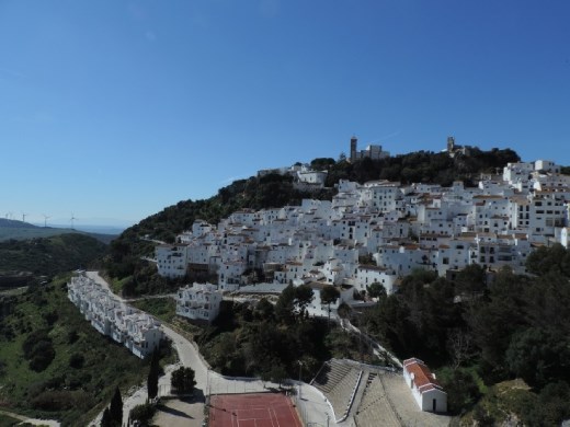 A nice panorama of Casares from the plaza near the parking garage.