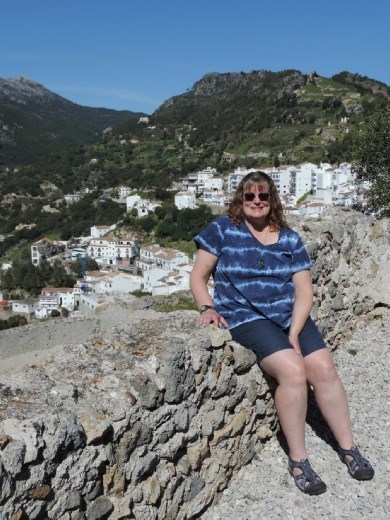 While Anna just wants to view the surroundings in the bright sunshine.