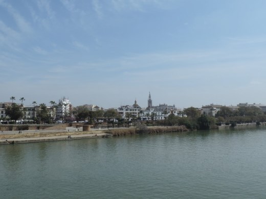 From the Isabella Bridge we had an expansive view of the city across the canal.