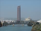 ... here. The Torre Cajasol looms behind the Isabella Bridge. A clash of old and new Seville.: by taylortreks, Views[497]