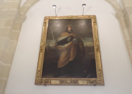 The introductory room held many superb pieces of art, like this painting of King Ferdinand. (We chose not to share the life-like sculpture of John the Baptist's head on a silver platter. EWWWW!)