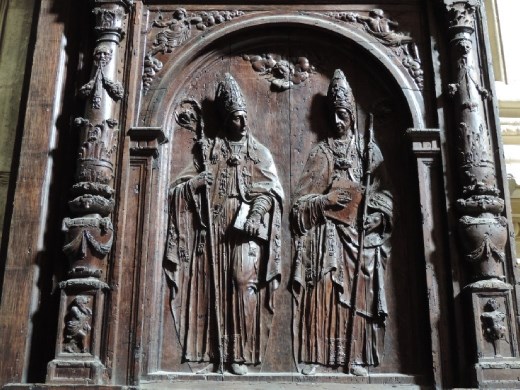 The same can be said of the wooden bas reliefs from the Middle Ages.