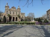Much like the Seville Cathedral, our initial view of the Plaza de España showed the immensity of the building.: by taylortreks, Views[189]