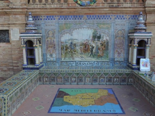 There are 48 alcoves, one for each of the Spanish provinces.