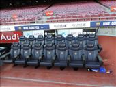 Nope, not leftover auto seats. This is where the Barcelona players sit during the game.: by taylortreks, Views[192]