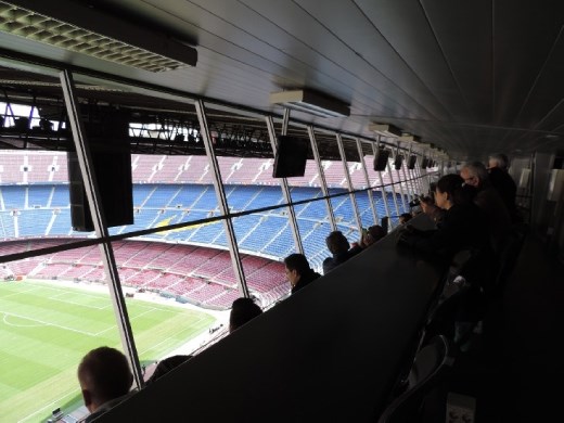 The press box. These guys get a true 