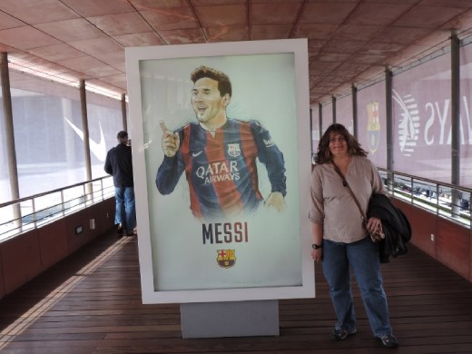This is why Anna wanted to come! Lionel Messi. (sigh!)