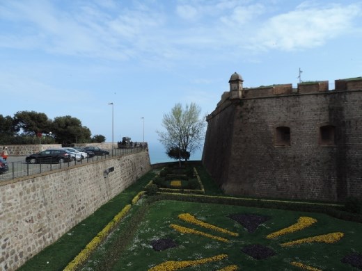 The Mediterranean Sea beckons off the east end of the castle.