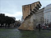 An interesting sculpture greeted us at Plaça Catalunya.: by taylortreks, Views[169]