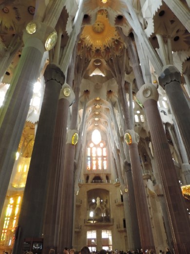Interior columns are trees spreading to the heavens.