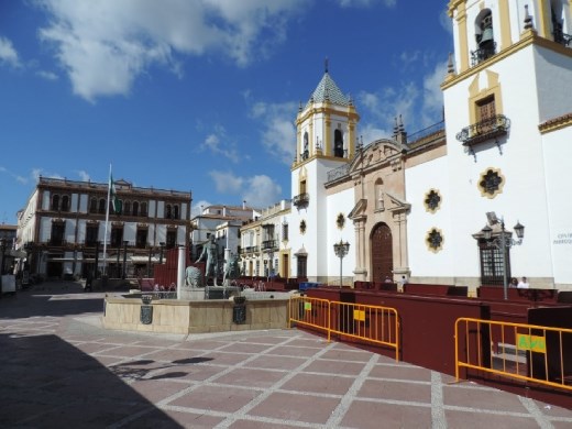 A few clouds only added accents to the sky, a backdrop for one of Ronda's plazas.