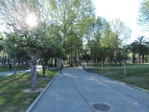 The gardens just off the train station provide a welcome break from the urban setting.