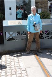 Kent's sister, Jacque, standing in 2 hemispheres at once: by taylortreks, Views[114]