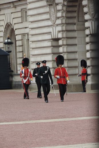 New sentries being posted after the changing