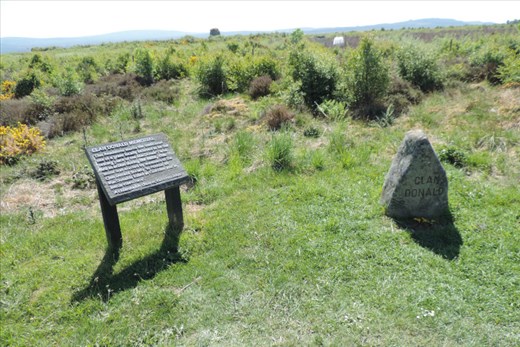 The Clan Donald Memorial sits at the northern edge of the Battlefield