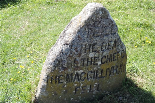 Here's the gravesite for the head of the MacGillivray Clan