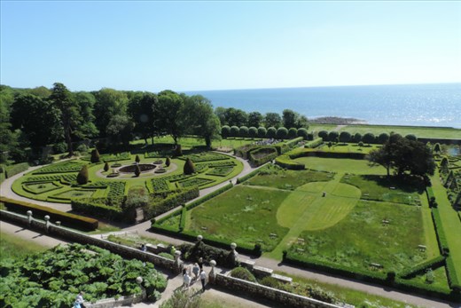 With a large green space for the falconry show