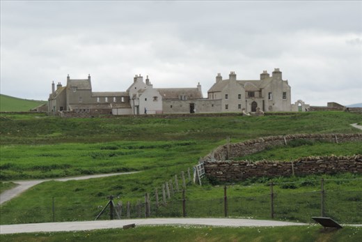 The Skaill House stands adjacent to Skara Brae