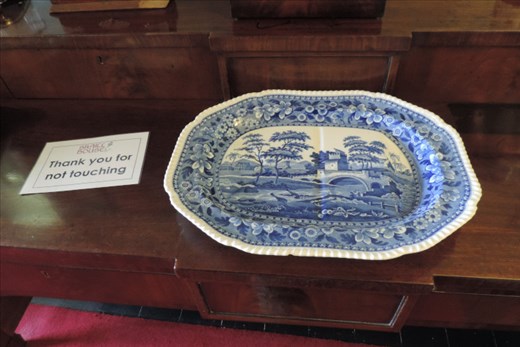 And there are lovely porcelin pieces here just as we found in the Castles