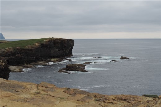 We saw great waves at the Cliffs of Yonesby