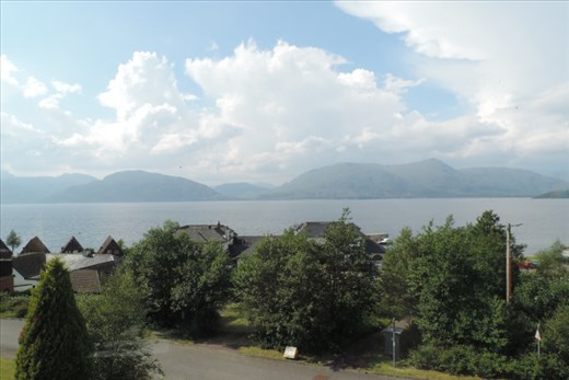 Great views from our holiday home in Kentallen (just south of Fort William)